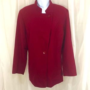 Talbots petites 10 red wool coat